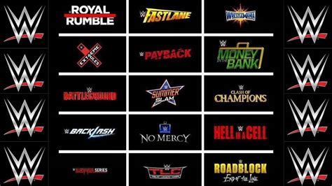 wwe network events|wwe list of events.